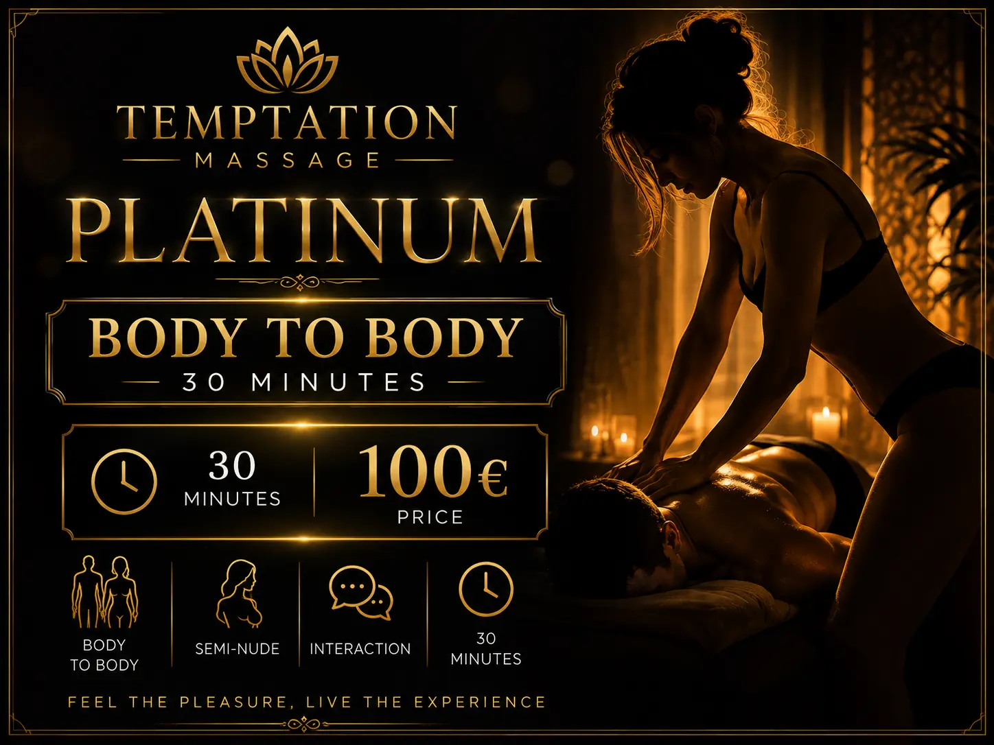Masajes Benidorm - Masaje cuerpo a cuerpo en Temptation Erotic Massage